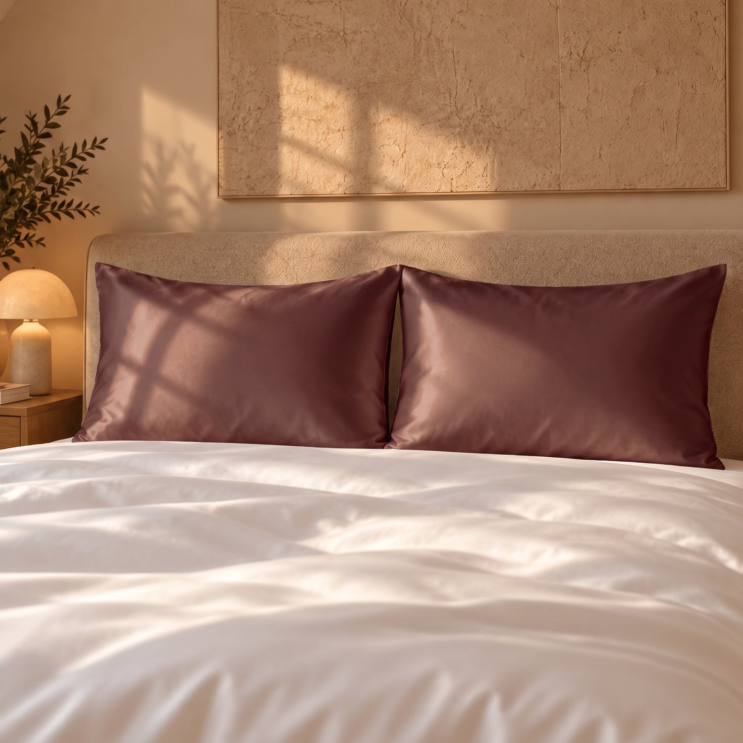Silk Heaven Zijden kussensloop 60x70cm Rich Mocha hotelsluiting - 19 Momme - 100% moerbeizijde - Silk Heaven - 60x70cm / Hotelsluiting Bruin