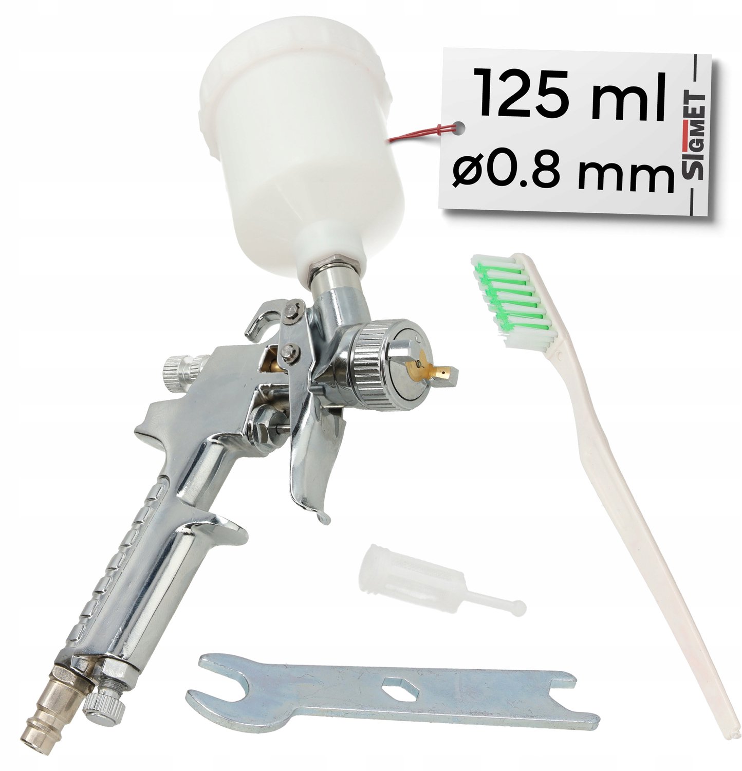 HVLP Spuitpistool 0,8 mm Tank 123 ml voor Lakken en Verf