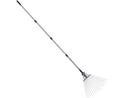 Gazonhark - Bodemverbeteraar voor de tuin - Bodem losmaken - Weerbestendige constructie - 173 cm - verstelbaar - Metaal