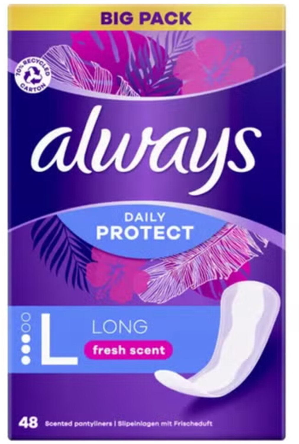 Always Inlegkruisjes Daily Protect Long 48 stuks
