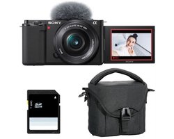 SONY ALPHA ZV-E10 SCHWARZ + 16-50 PZ + Tasche + 8GB SD-Karte