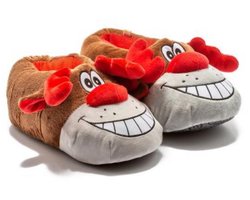 Berussa Twigy Happy sloffen voor dames en heren - bruin/rood