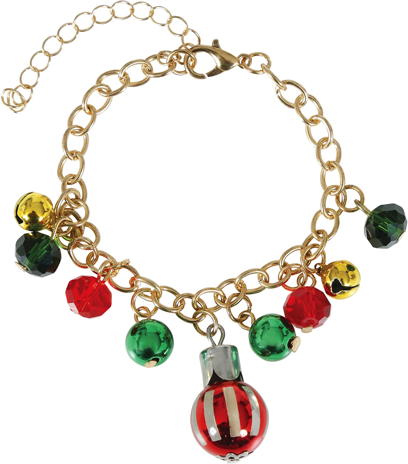 GUIRMA - Metalen kerstballen armband
