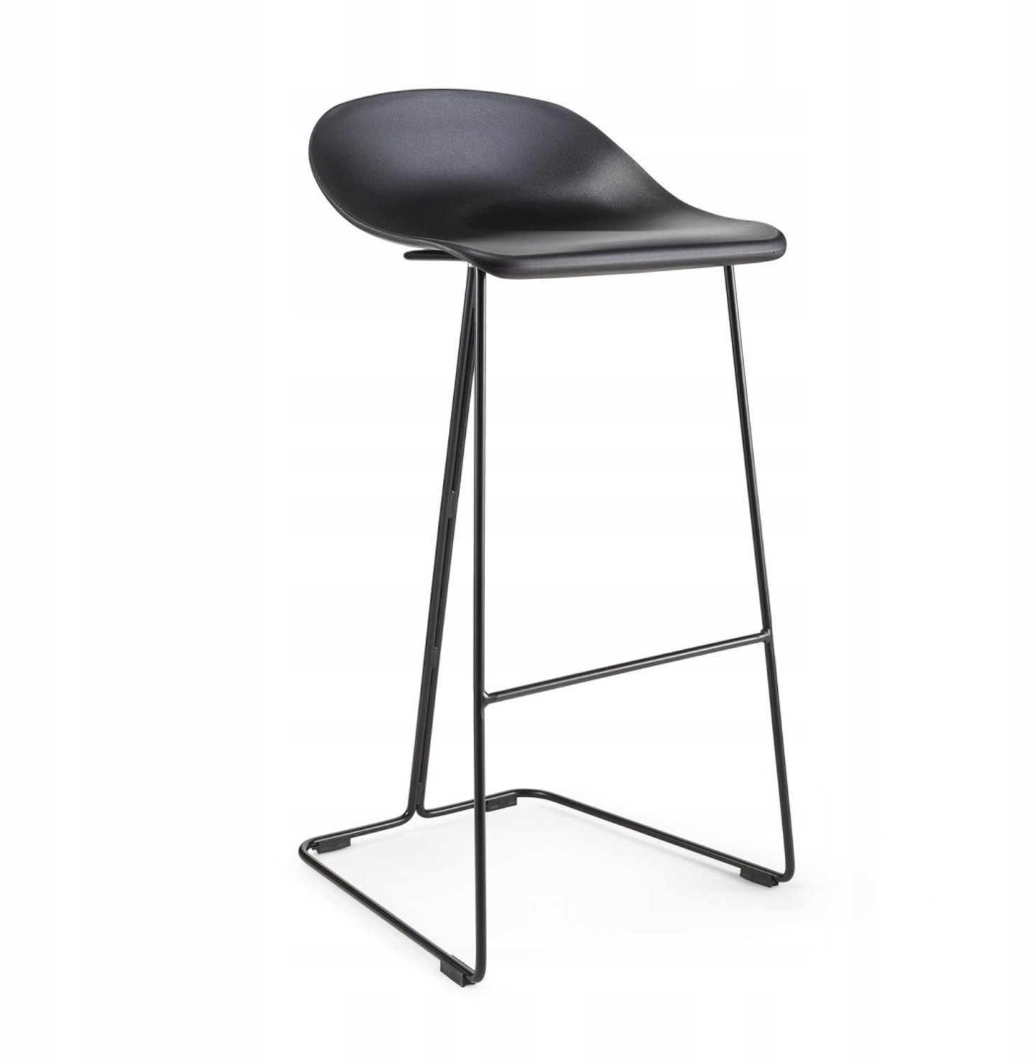 Hoker CARO BAR Design Zwart 75 cm - Stijlvolle Keukenstoel