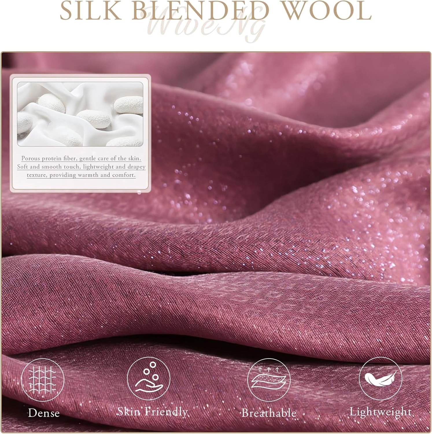 Delicate Chiffon Sjaal met Ginkgo Borduursel | Lichtgewicht Zijde Sjaal voor Zomer en Bruiloft | Zachte Transparante Tulle Sjaal met Zonnebescherming, Wit