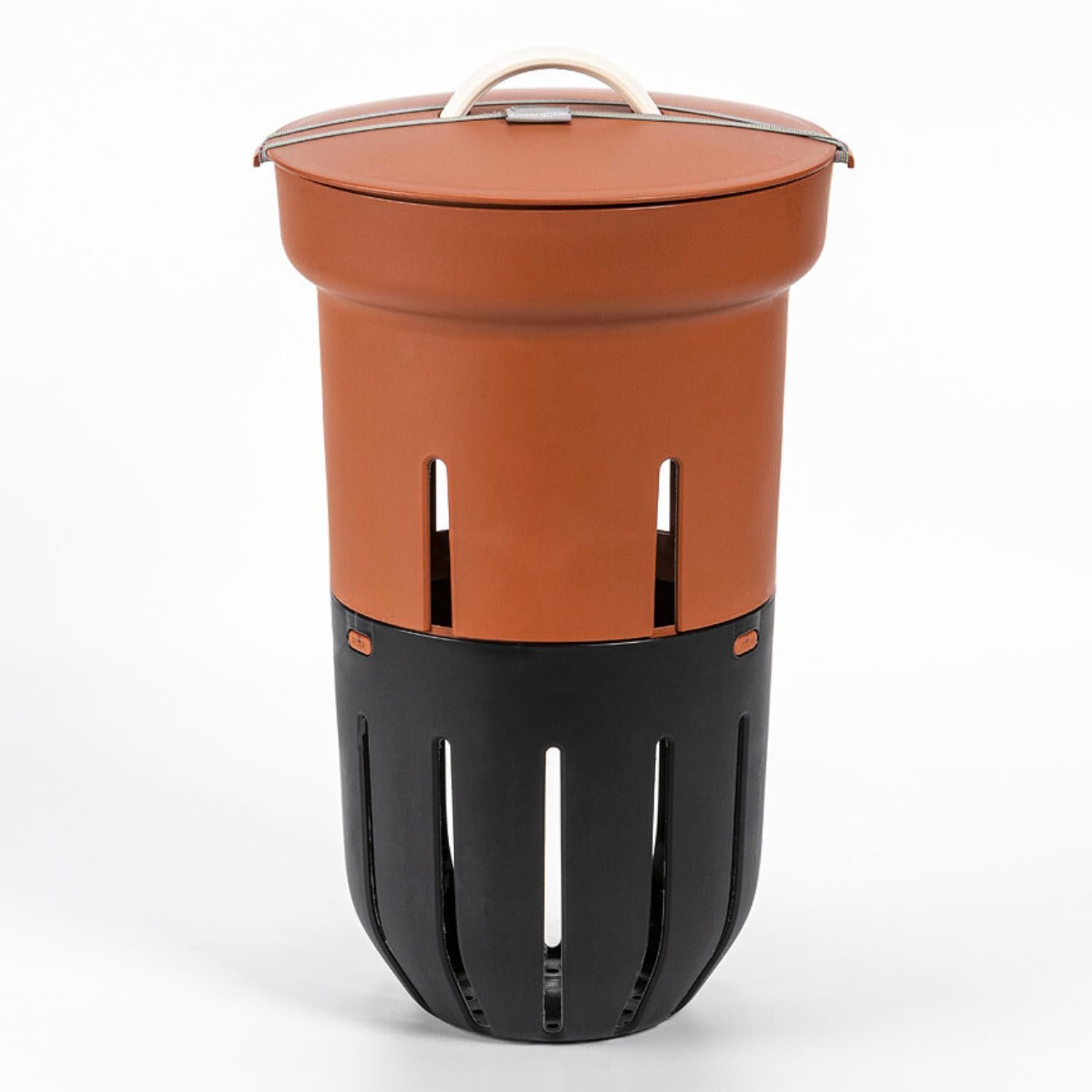 Famanu - Wormcomposteerder voor verhoogde bedden - Zet afval om in compost - Gemaakt van gerecycled kunststof - Terracotta 1 stuk