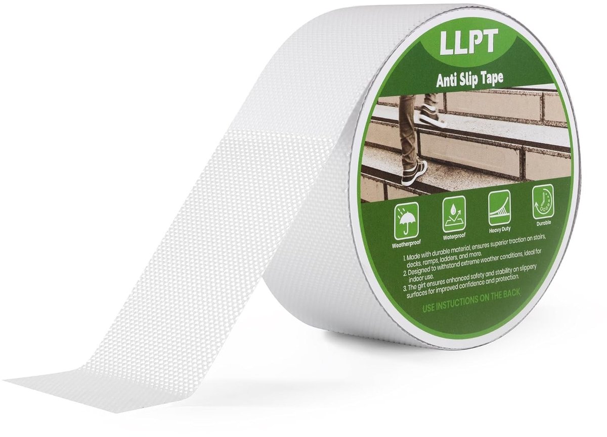 Anti-slip Grip Tape voor Stairs en Ladders | 51mm x 5m | Heavy Duty Waterdicht voor Binnengebruik | Veiligheid en Traction voor Badkamer en Trap