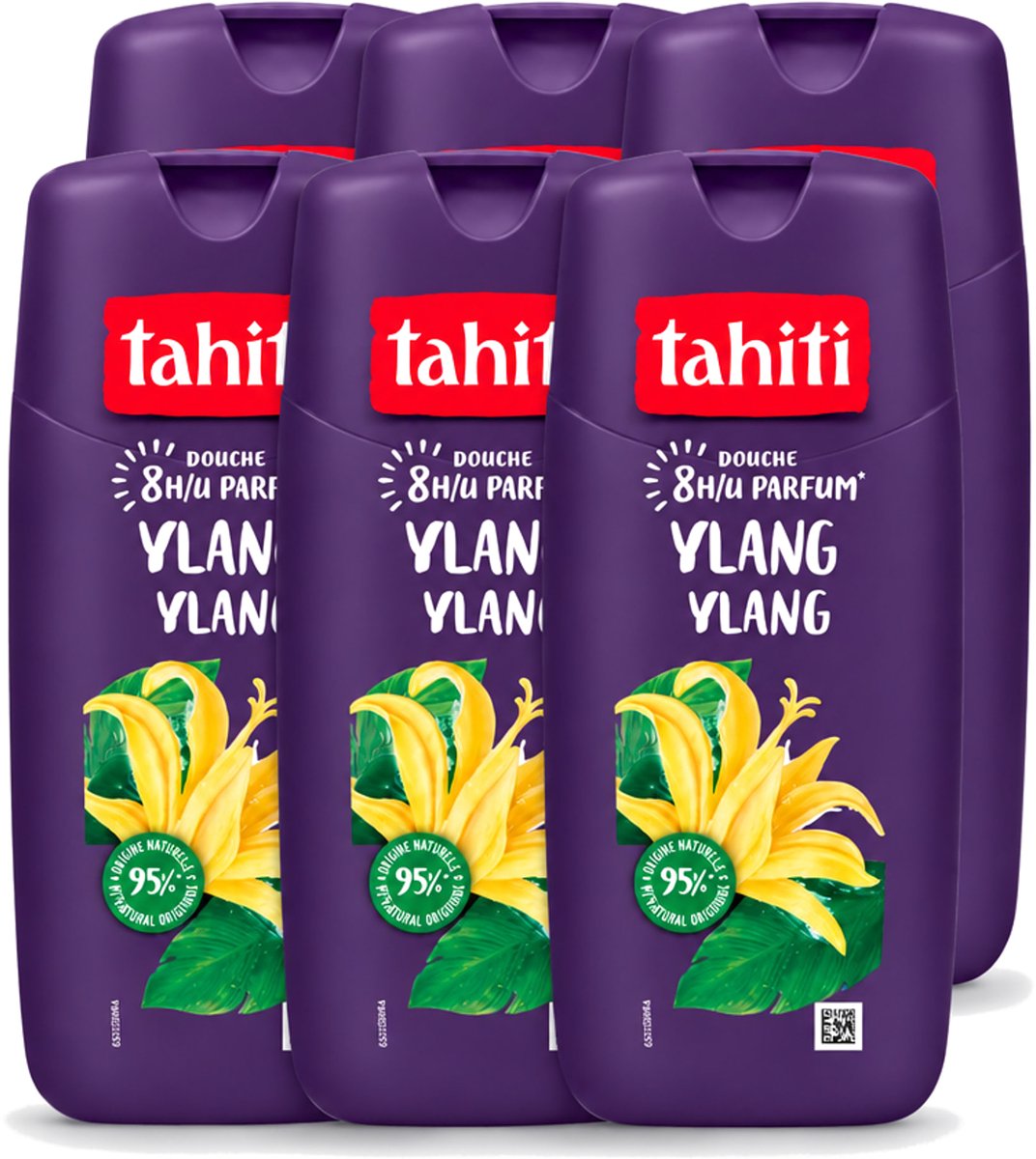 6 x Tahiti – Douchegel – Ylang Ylang - 315 ml - Voordeelverpakking - 6 stuks