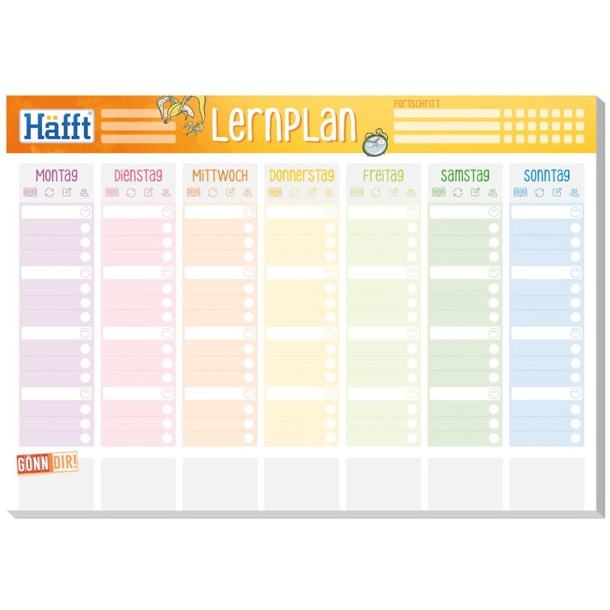 Häfft Leerplanner Häfft-Block, A4, 50 vel, 100 g/m²