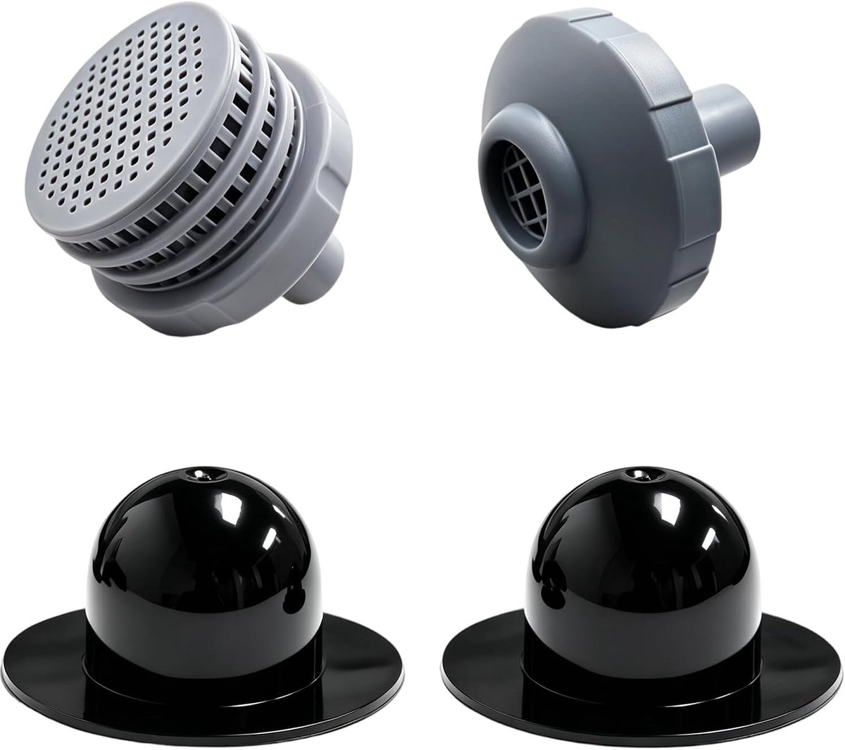 Set met aansluitingen en sproeiers voor bovengrondse zwembadfilter, compatibel met E, bevat reserveonderdelen 12634 - ShopVlot
