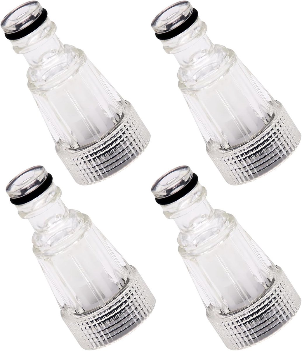 Waterfilter voor Hogedrukreinigers - Reserveonderdelen en Adapterfilterverbinding voor Auto- en Tuinreiniging, Geschikt voor 25 mm en 3/4 Inch Aansluitingen