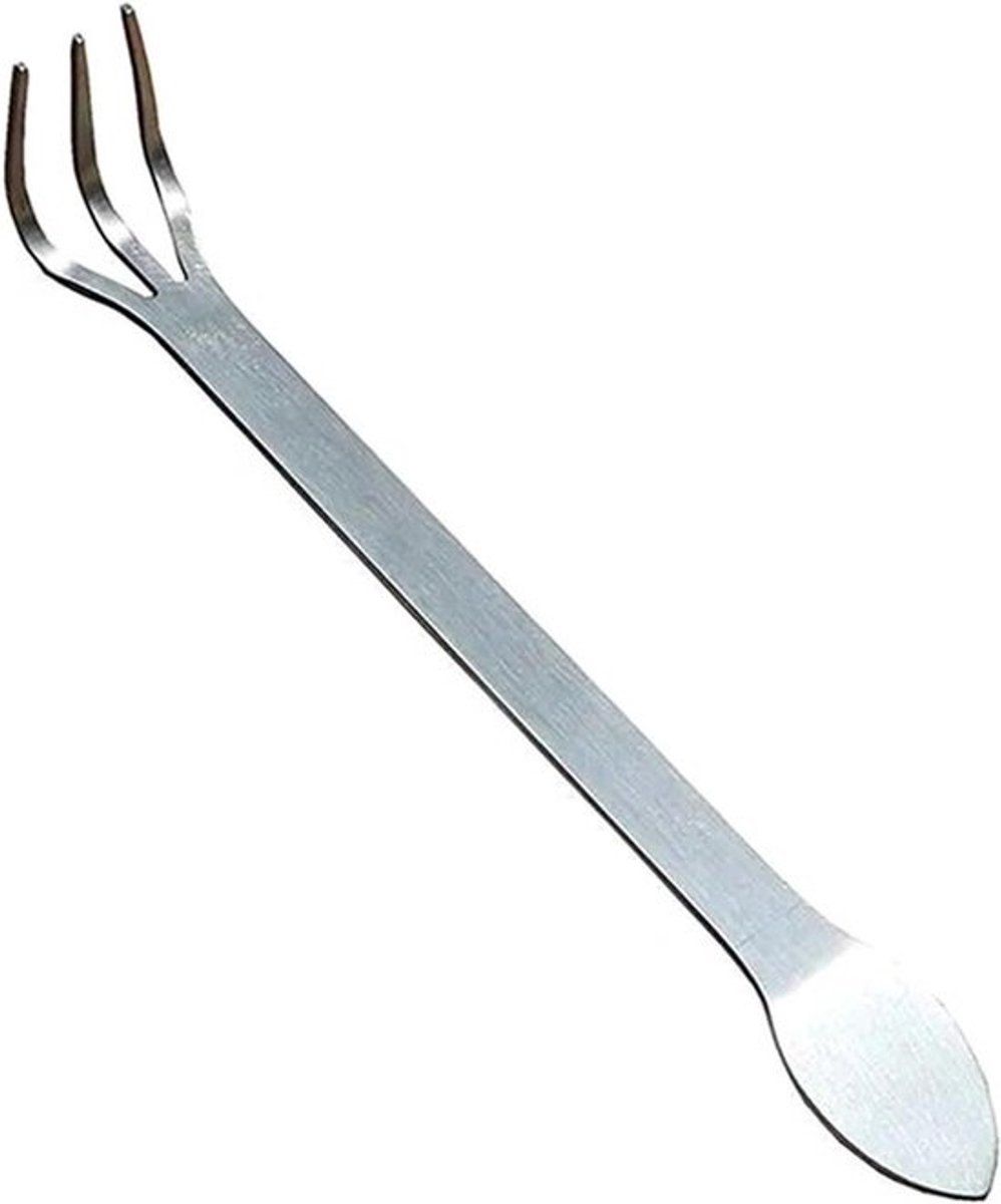 Wortelhark - Bonsaihark - Bodem Losmaken - Roestvrij Staal - 21 cm - Zilver