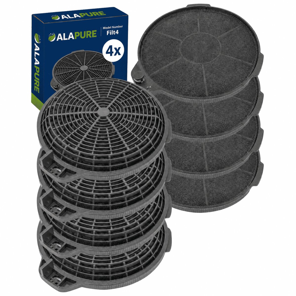 4x Filt4 Koolstoffilter voor CARBFILT4 / 02859394