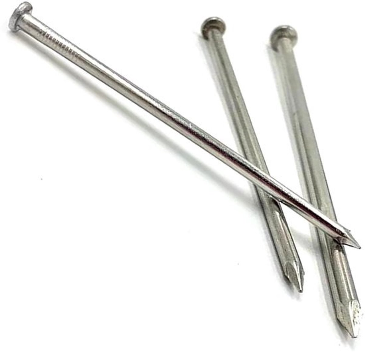 Ronde Kop Spijkers - Gegalvaniseerde Bevestigers - Houtbewerking Constructie - Corrosiebestendige Zinklaag - 6x175mm 200 Stuks - Zilverkleurig