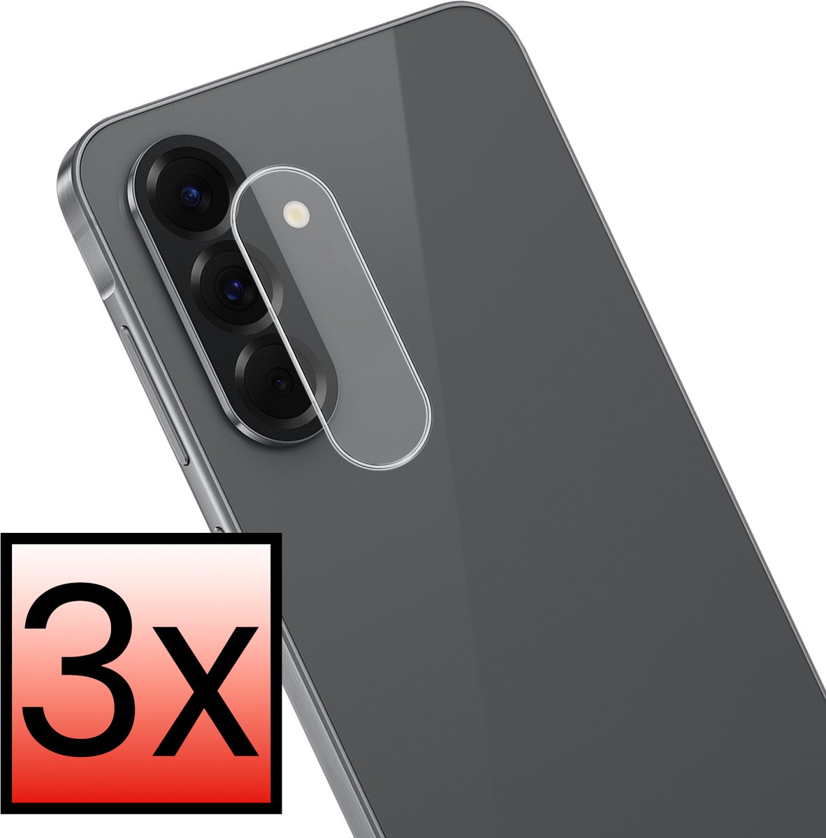 Camera Lens Protector - 3 Stuks - Geschikt voor Samsung Galaxy A18 - Camera Screenprotector - Beschermglas - Gehard Glas - Tempered Glass - Screen Protector