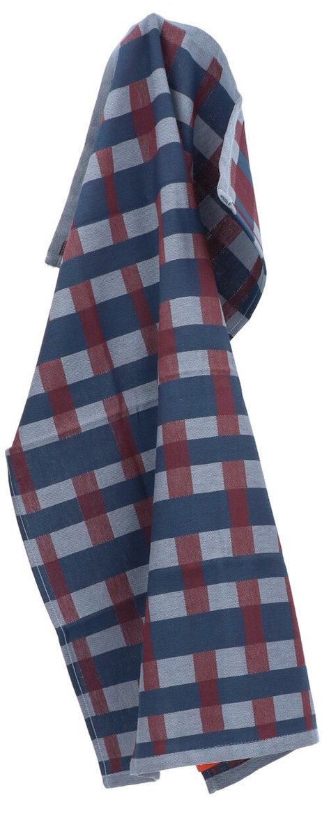 Return to Sender | Theedoek Geometric Sofia GOTS - Blue