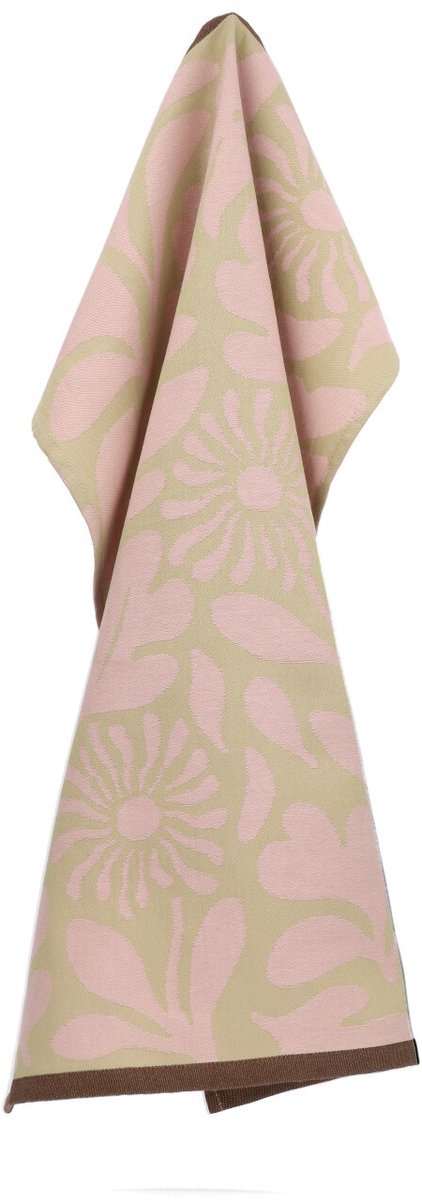 Return to Sender | Theedoek Flower Carina GOTS - Sage Green