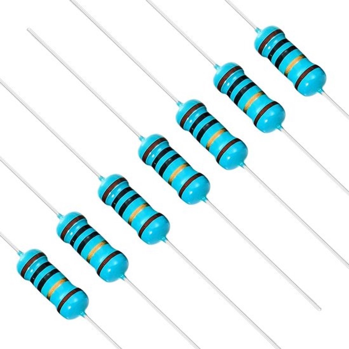 Vaste weerstanden - Elektronische componenten - Voor elektronicaprojecten - 10 Ohm, 1 Watt - 16 x 14 x 1.4 cm