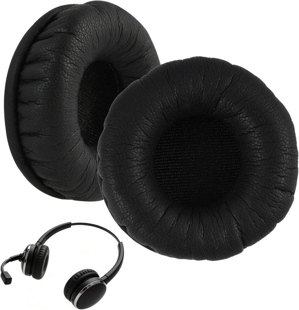 Comfortabele Vervangende Oorkussens van Faux Leer met Geheugenfoam voor Jabra Pro 9470, Geluidsisolatie en Eenvoudige Montage