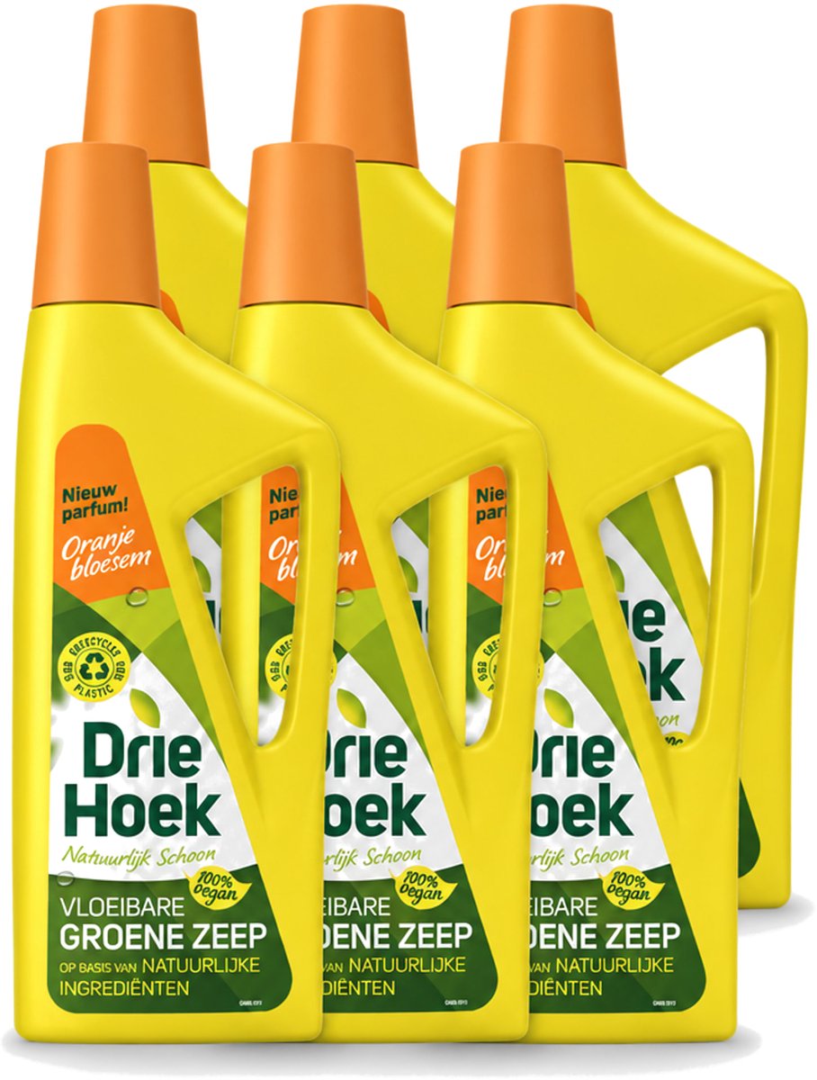 6 x Driehoek – Vloeibare Zeep – Oranjebloesem – 725 ml - Voordeelverpakking - 6 stuks