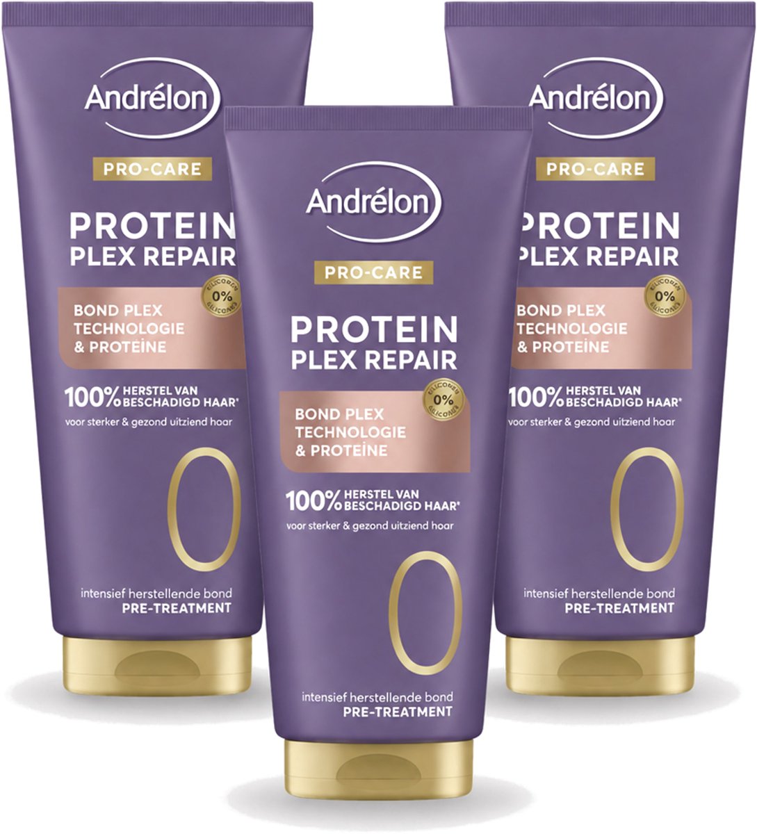 3 x Andrélon – Pre-Treatment – Pro Care Protein Plex Repair – 170 ml - Voordeelverpakking - 3 stuks
