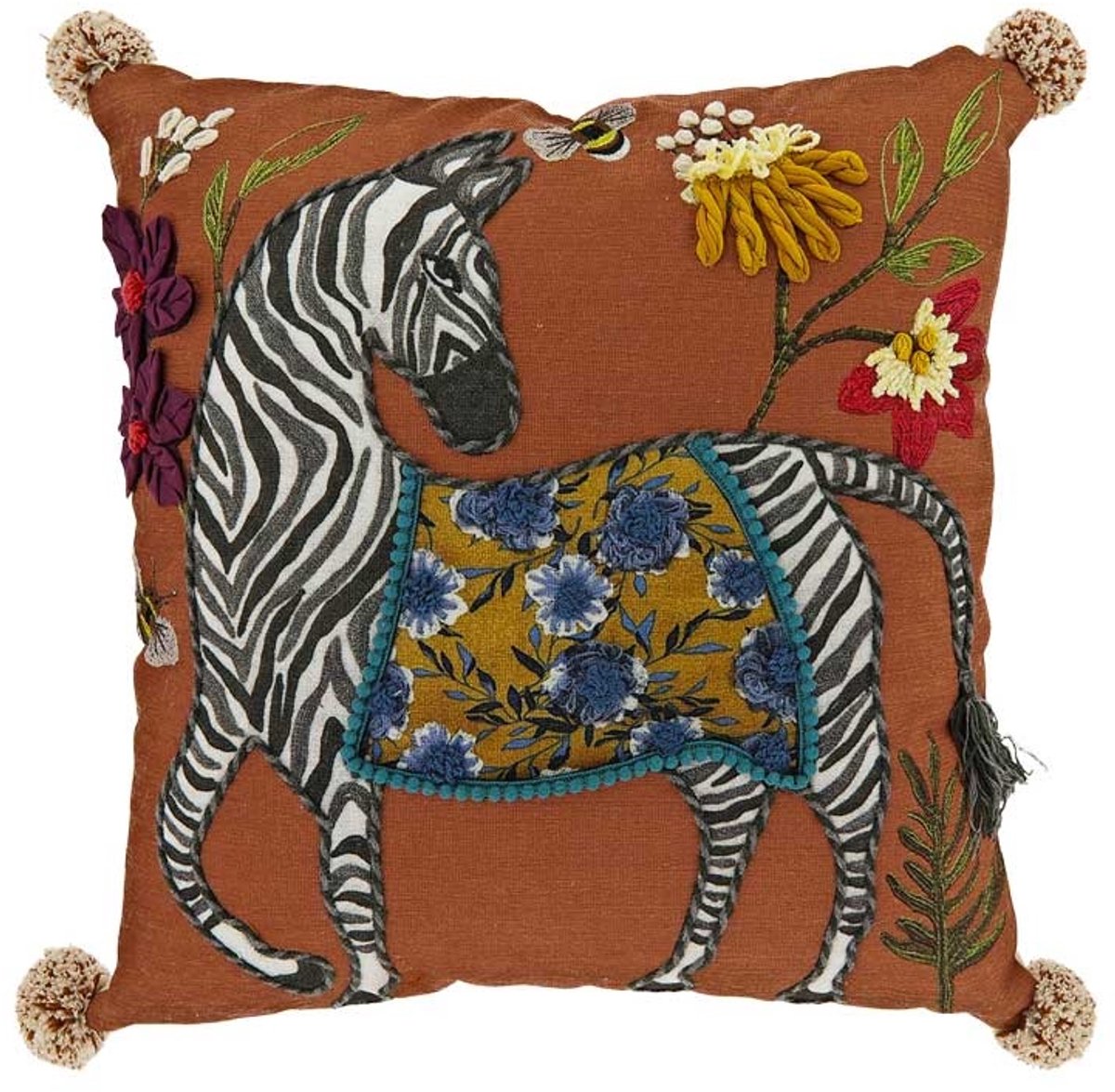 Unique Living Sierkussen Zola Dessin 5 -45x45cm Multikleur