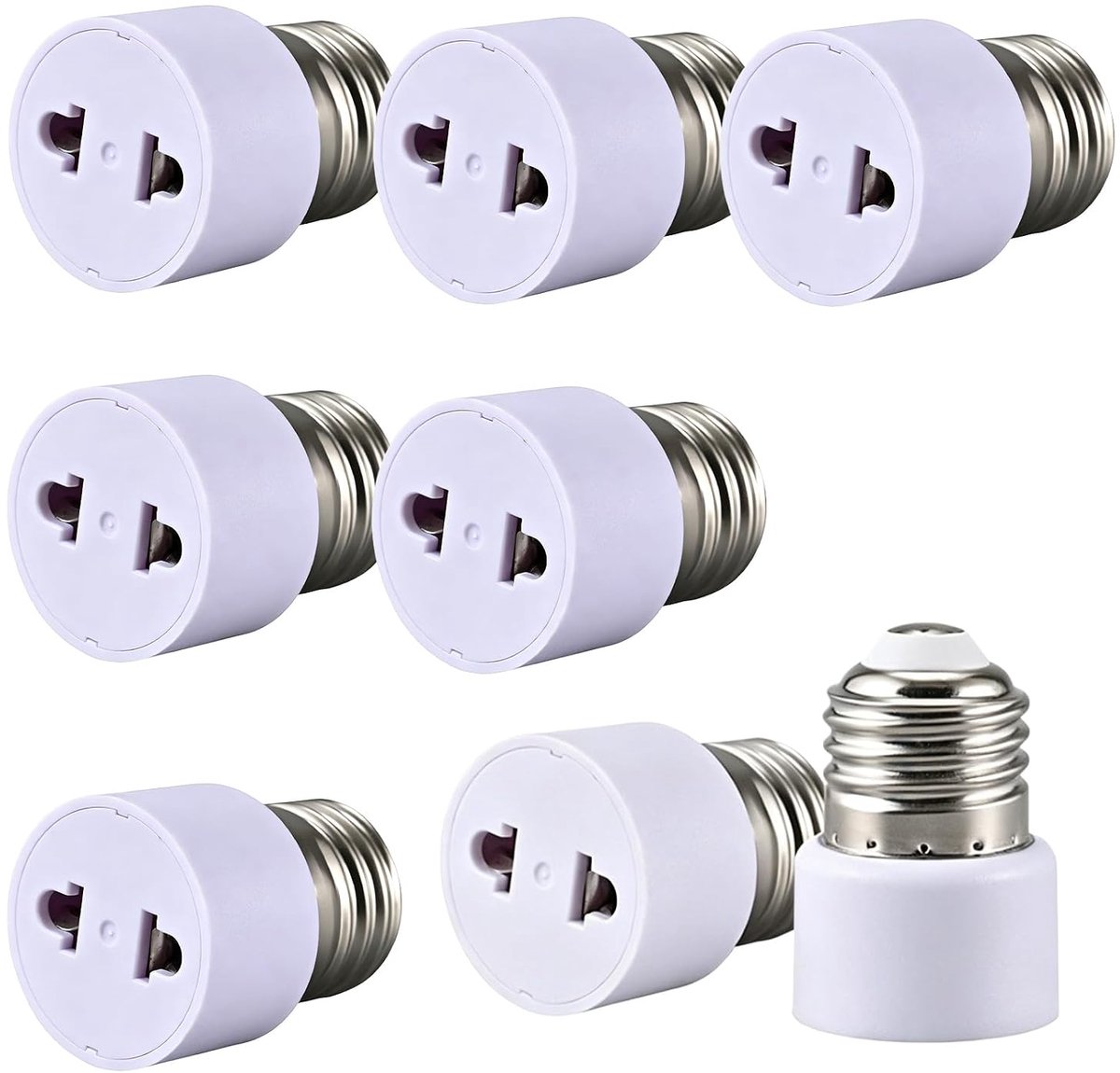Lampfitting E27 8 stuks - robuust ABS - hoge temperatuur tot 120 °C - veilig voor diverse toepassingen - ShopVlot