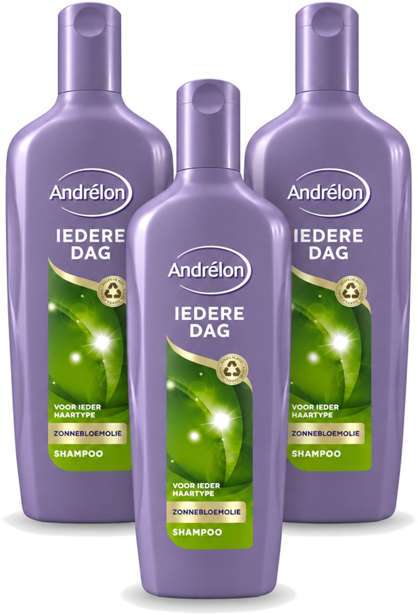 3 x Andrélon - Iedere Dag - Shampoo - 300 ml - Voordeelverpakking - 3 stuks