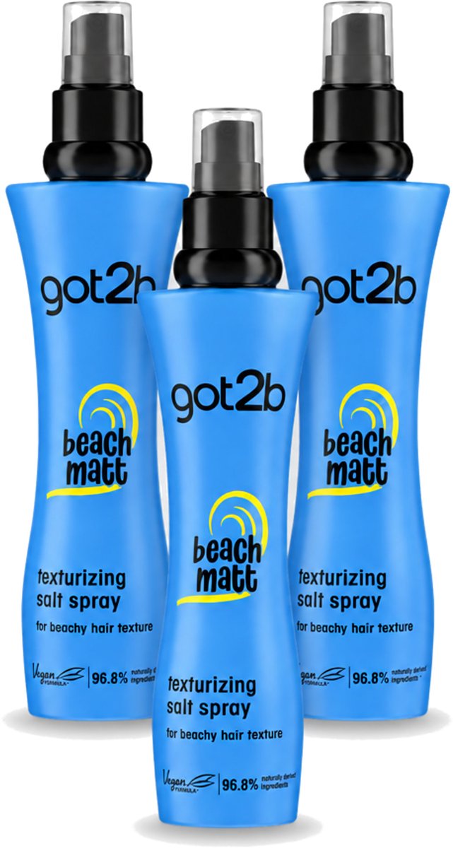 3 x Got2B - Salt Spray - Beach Babe - 200 ml - Voordeelverpakking - 3 stuks