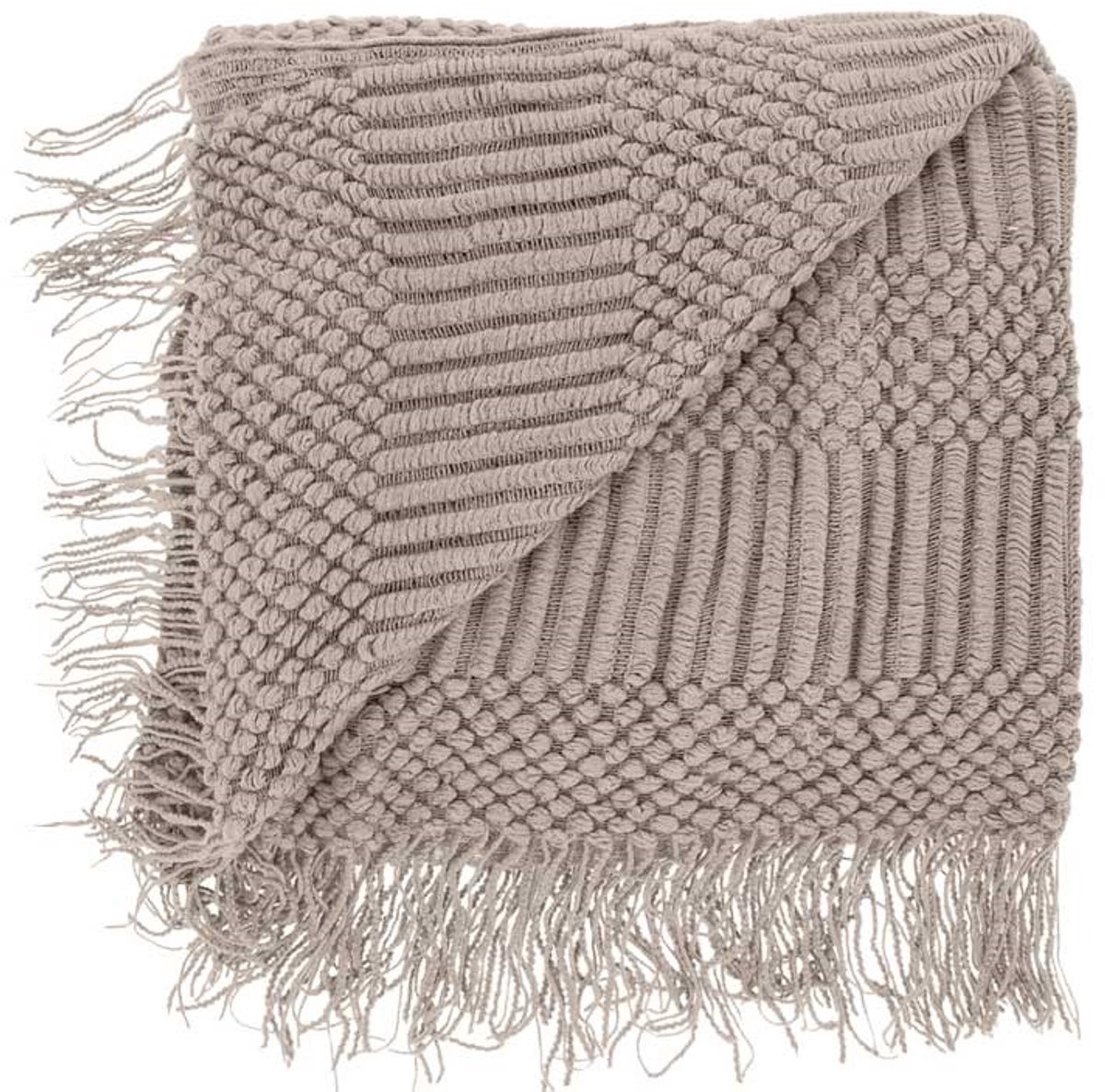 Unique Living Plaid Palma Taupe -130x160cm
