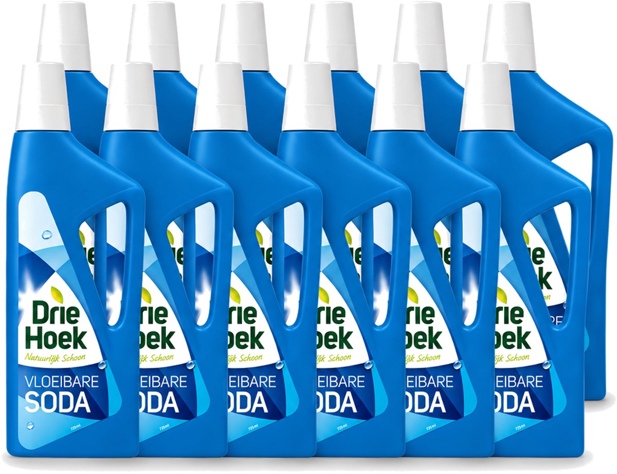 12 x Driehoek – Vloeibare Soda – 725 ml - Voordeelverpakking - 12 stuks