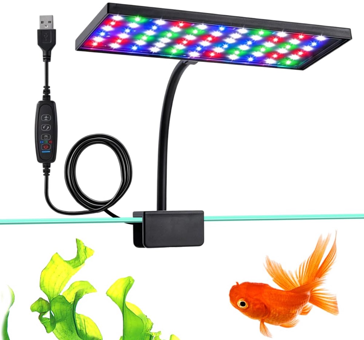 Volledig spectrum led-aquariumverlichting met timer en dimmer - ShopVlot