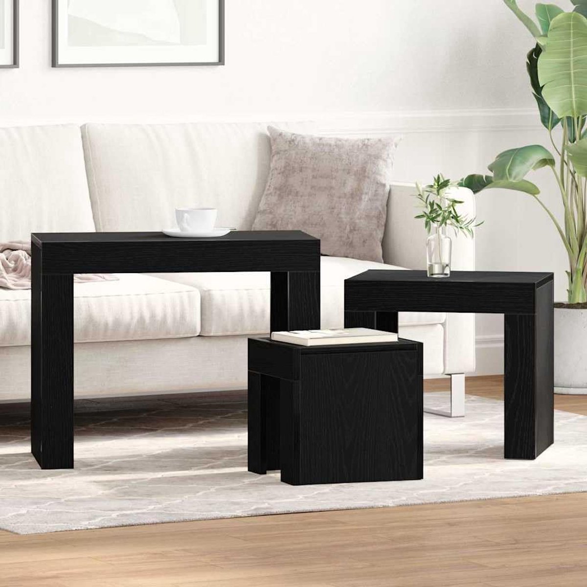 Hout modern design minimalistische stijl Zwart eiken