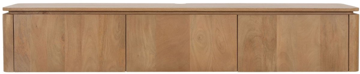 Starfurn - Zwevend tv-meubel Dallas mangohout 165 cm - naturel