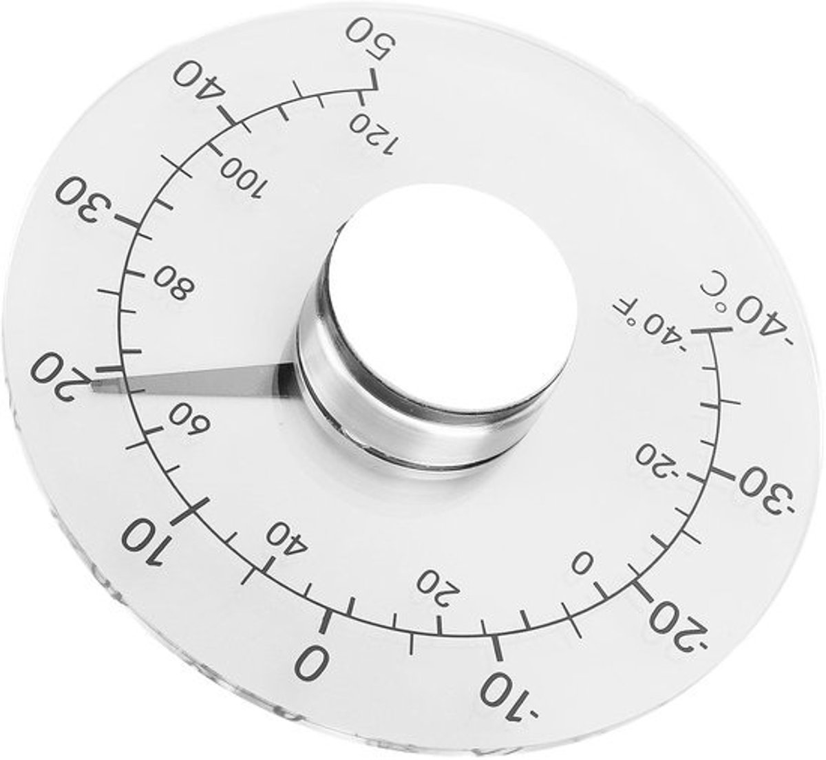 Buitenthermometer voor het raam - Temperatuurmeter voor buiten - Temperatuur aflezen - Gevoelige wijzerplaat - Diameter 11 cm