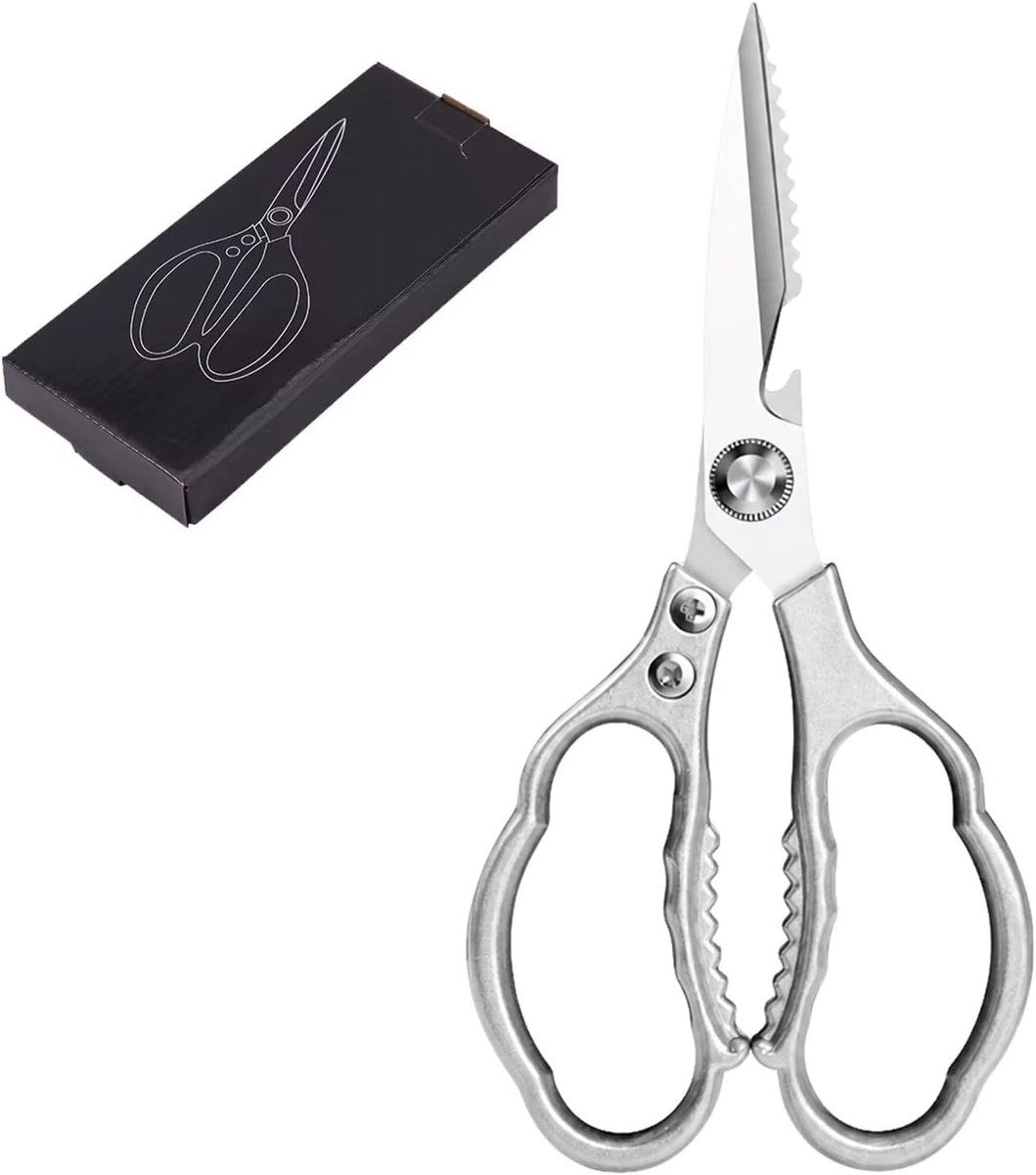 Keukenschaar multifunctioneel - roestvrij staal - ergonomische grip - ideaal voor gevogelte - ShopVlot
