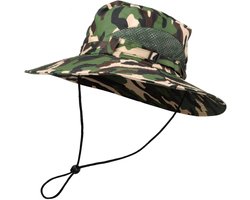 Toutacoo, Wide Brim Sun Hat Men Women UV Protection Adjustable Foldable Bush Hat Jungle Safari - ShopVlot