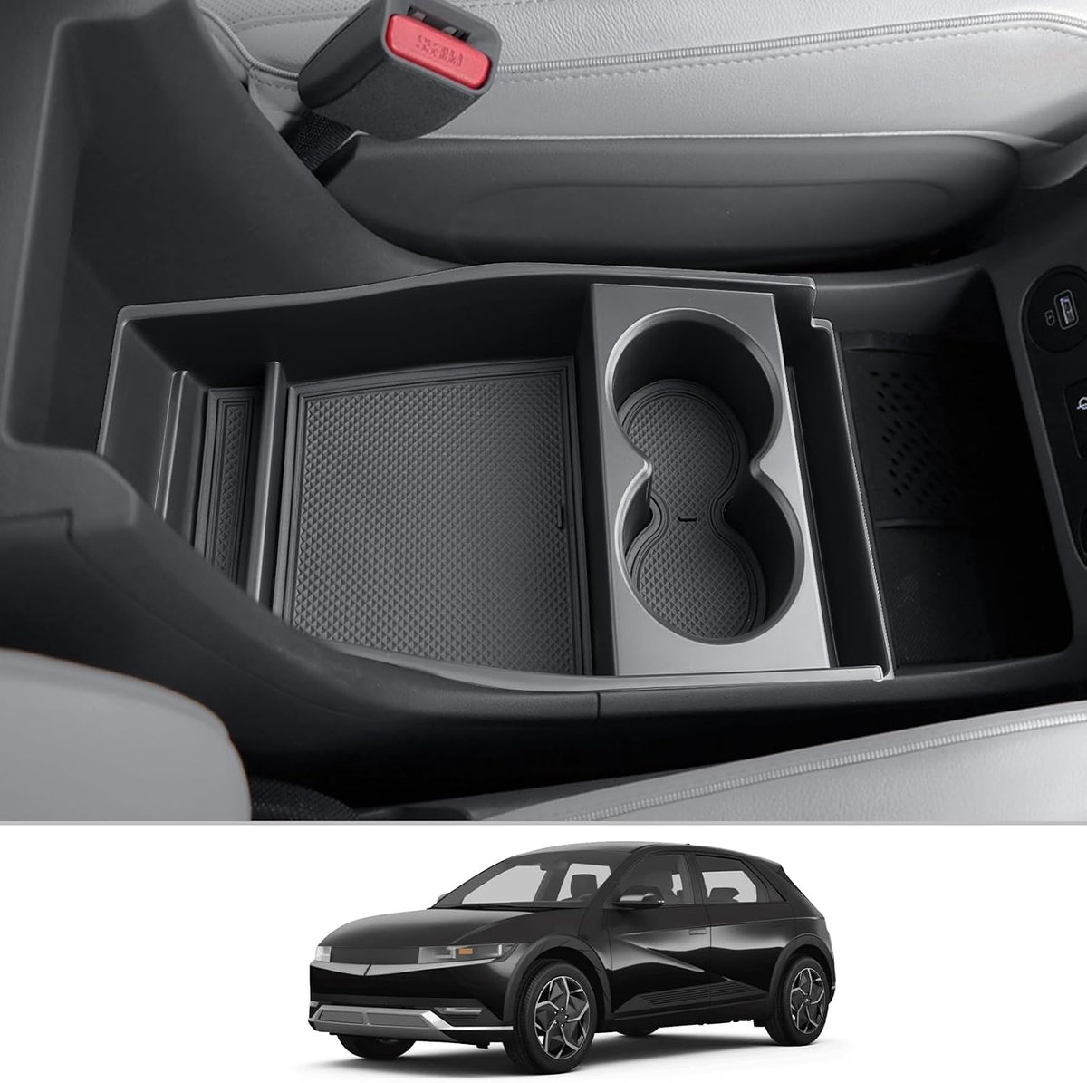 CDEFG Compatible with Hyundai Ioniq 5 2021-2023 2024 Center Console, Organiser, Storage Box, Ioniq 5 Glove - ShopVlot