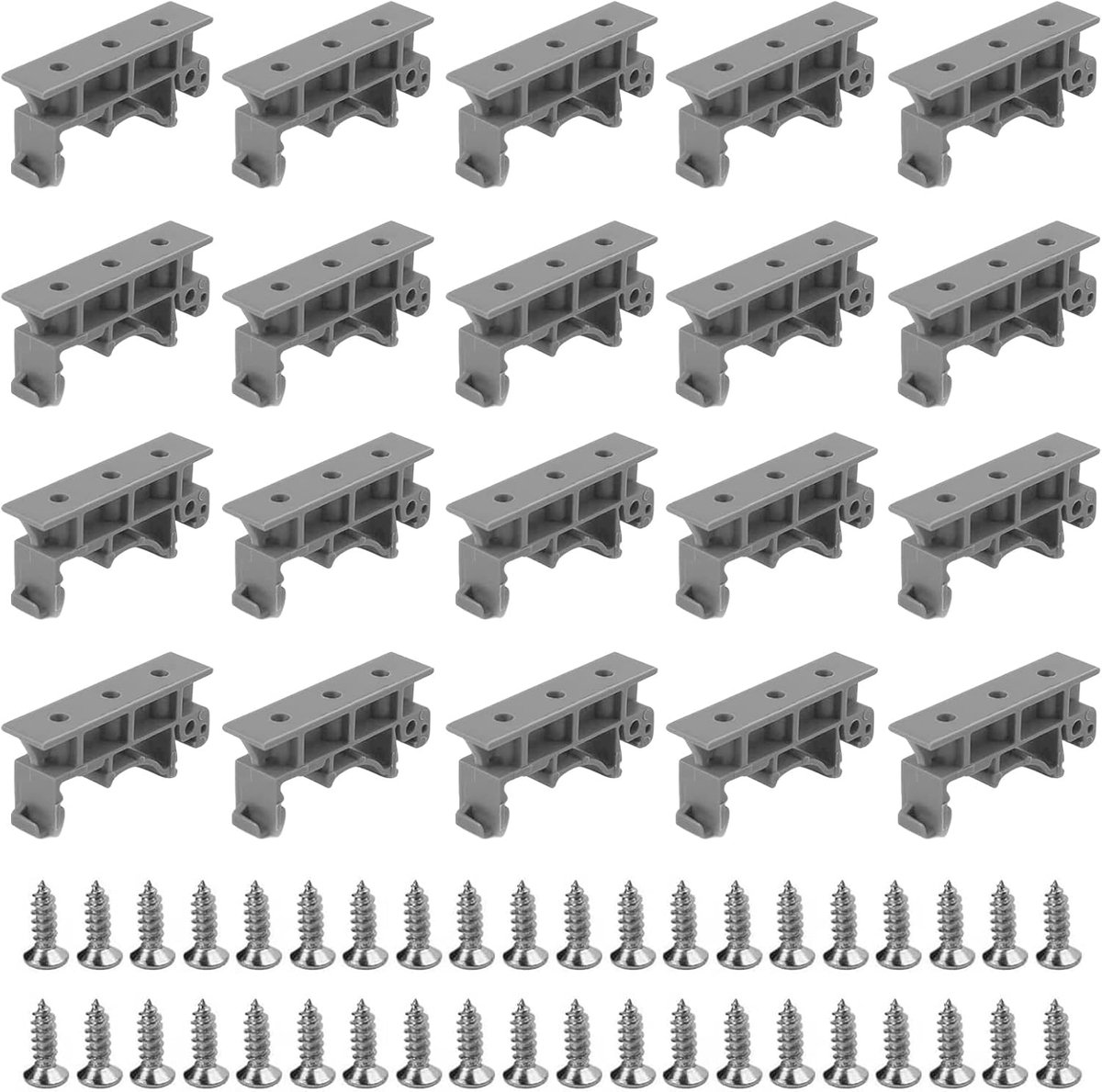 20 Pieces PCB Mounting Circuit Board Holder C45 Rail Adapter Holder 35mm DIN Mounting Bracket Suitable For DIN 45 - ShopVlot