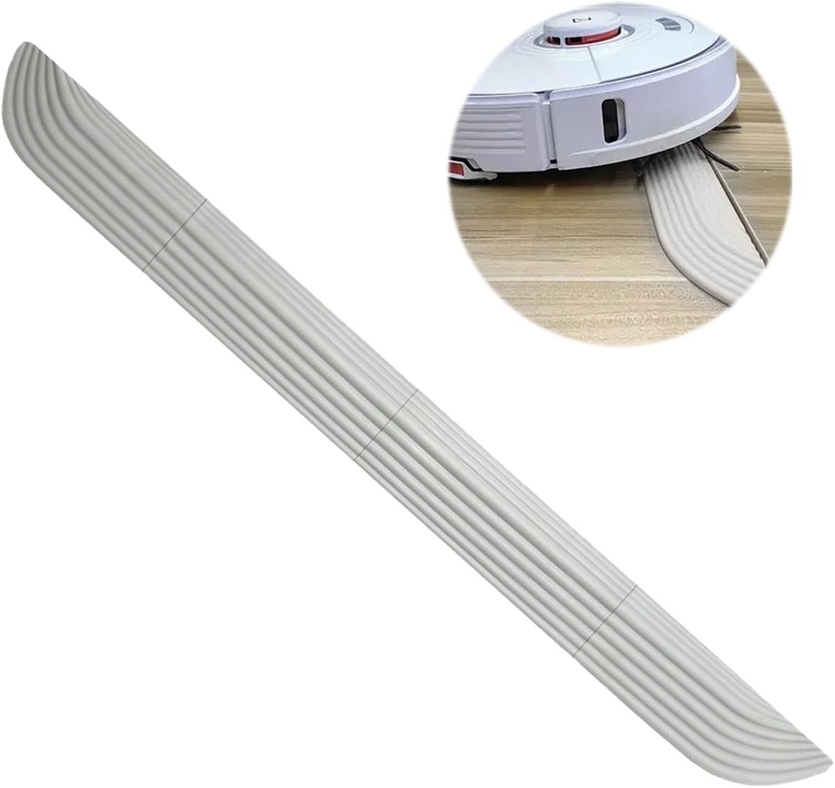 Efficiënte robotstofzuiger voor drempels, ideaal voor huishoudelijk gebruik, flexibel en aanpasbaar, voorkomt uitglijden