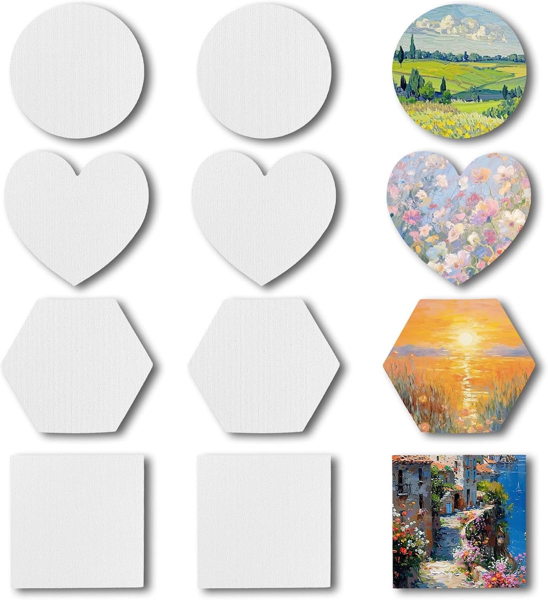 Magnetische kunstcanvaspanelen, set van 12 acrylplaten - ShopVlot