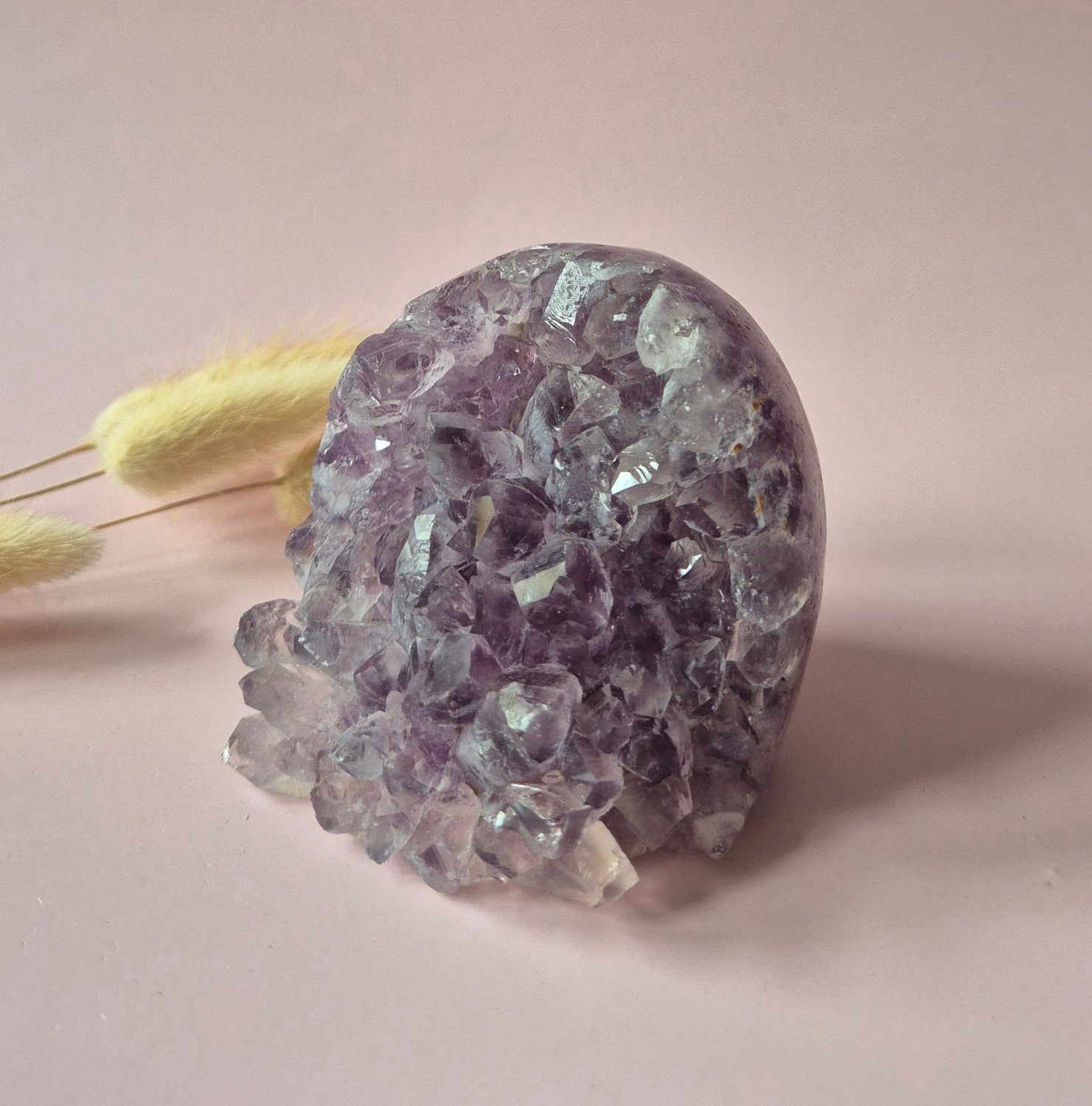 Moonlight Gemstones High Quality Amethist Agaat Cluster uit Uruguay – 408 g Meerkleurig