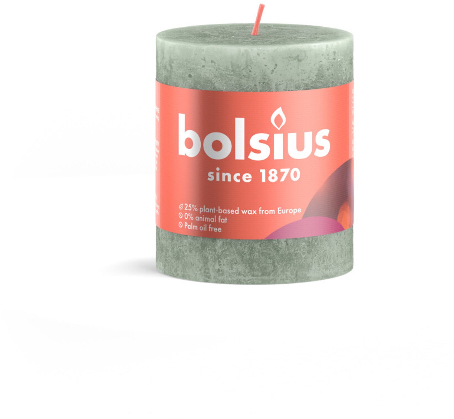 Bolsius Stompkaars Jadegreen 8 cm Groen