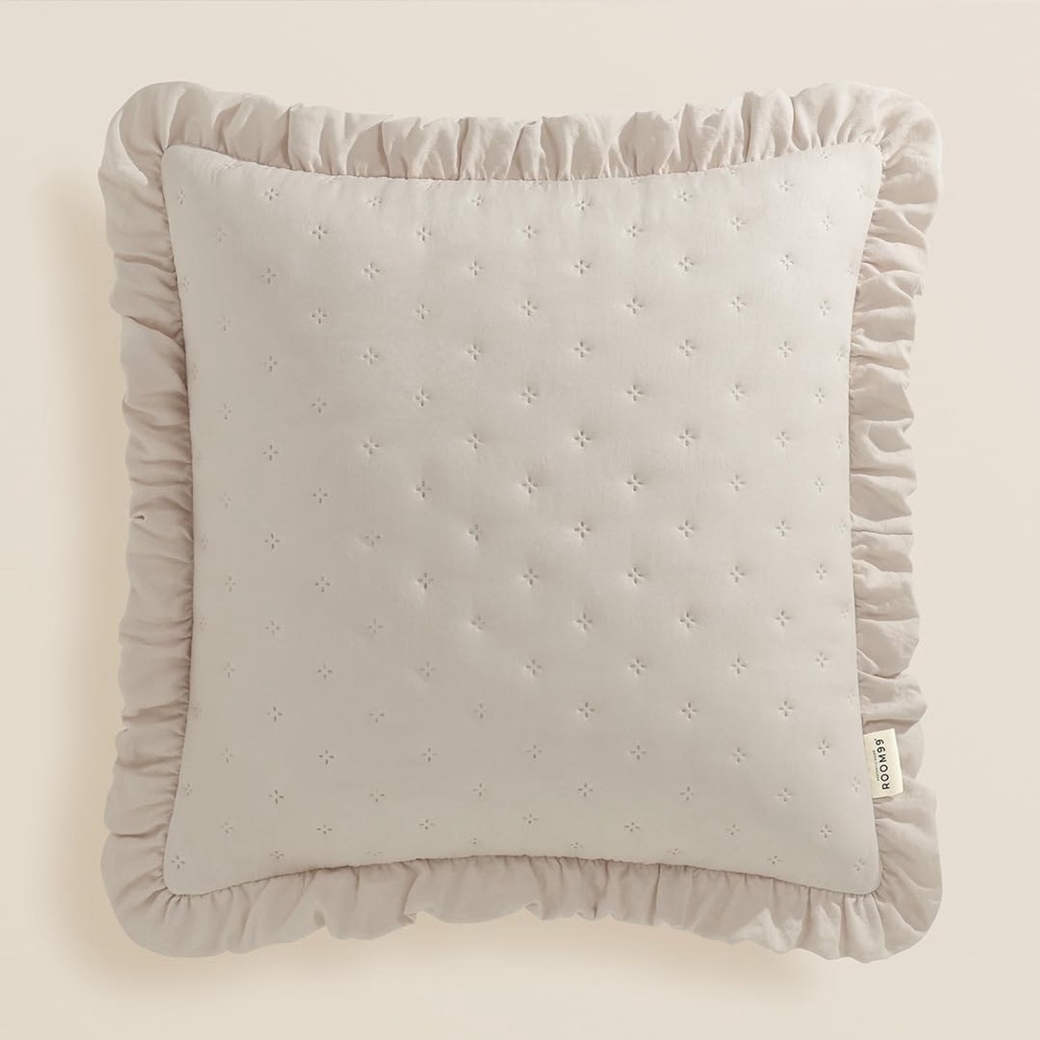 Duraxl Sierkussenovertrek - Molly - Zandbeige - 45 x 45 cm