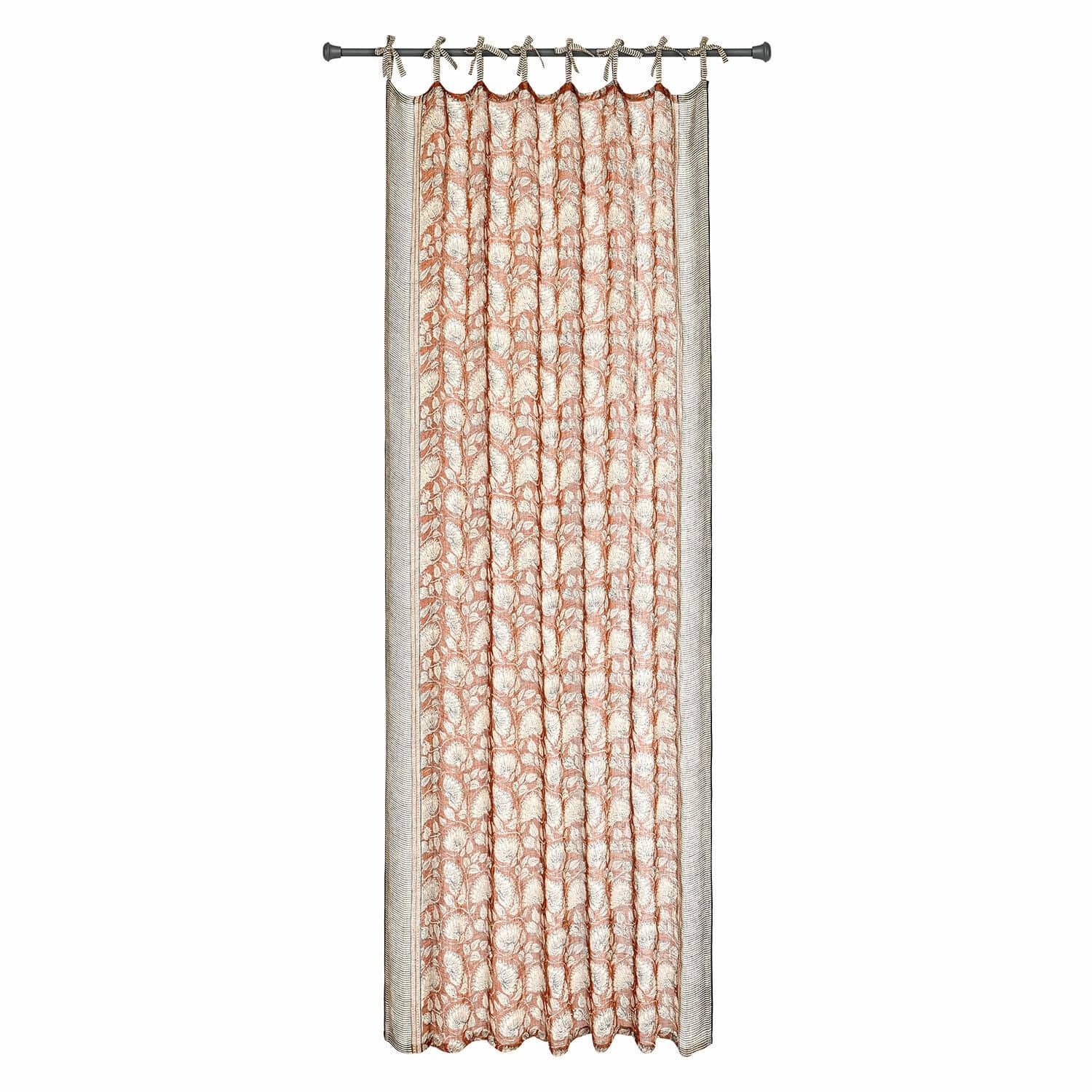 Loberon Gordijn Lemisto roestrood/beige
