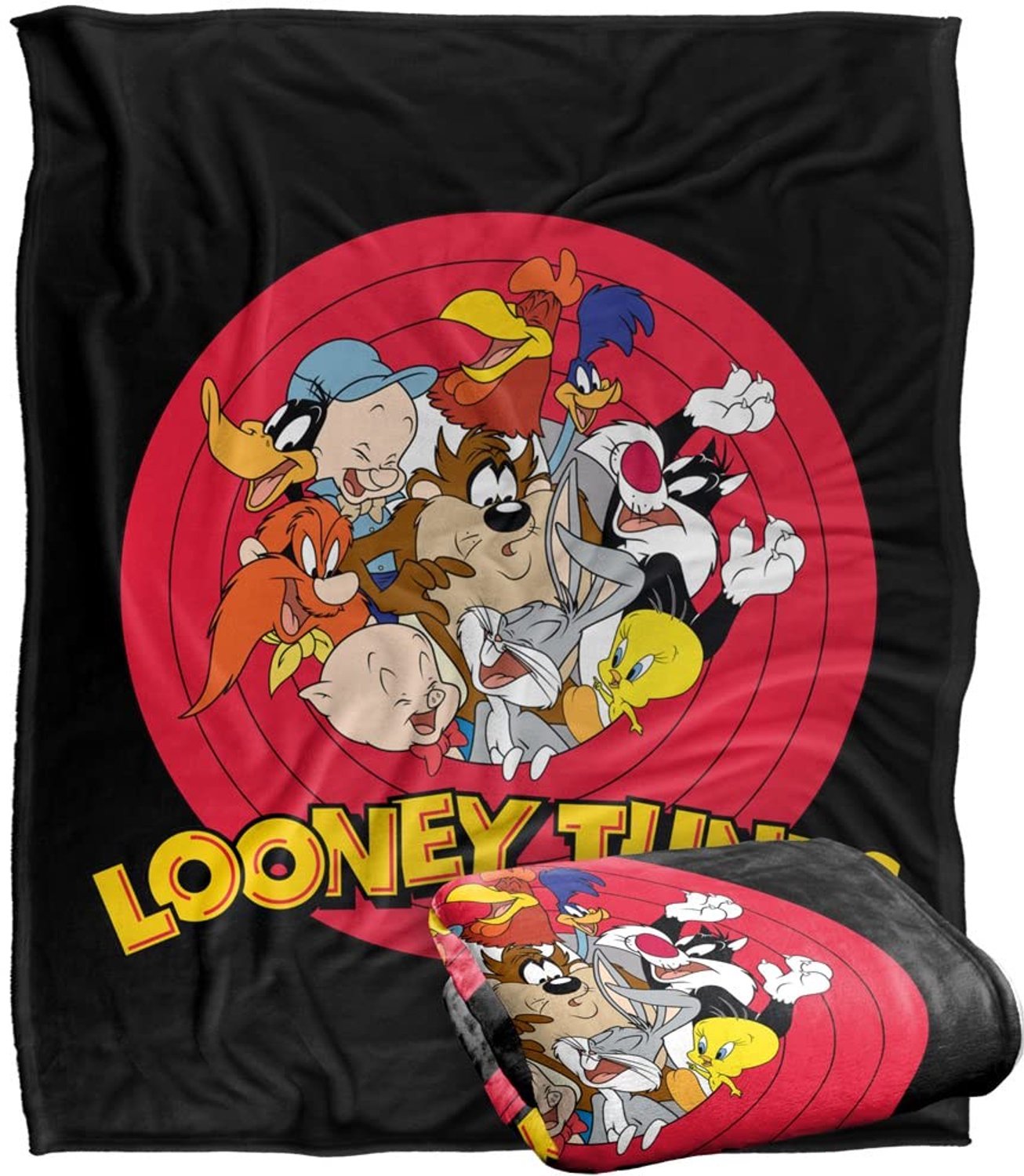 Duraxl Plaid - Microvezel fleece - 152 x 127 cm - Looney Tunes Meerkleurig