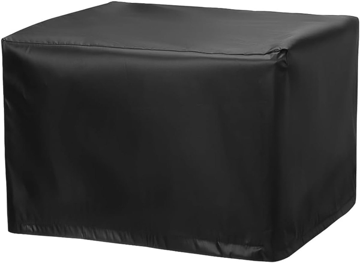 Zwarte stofbeschermhoes 45 x 45 x 30 cm voor 3D-printers, kopieerapparaten en printapparatuur