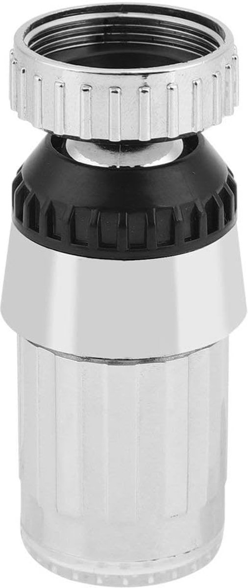 Kraan Beluchter met 360 Graden Draaibaar LED Verlichting en Waterbespaarder, ABS Materiaal, Zilver, 2,7 cm