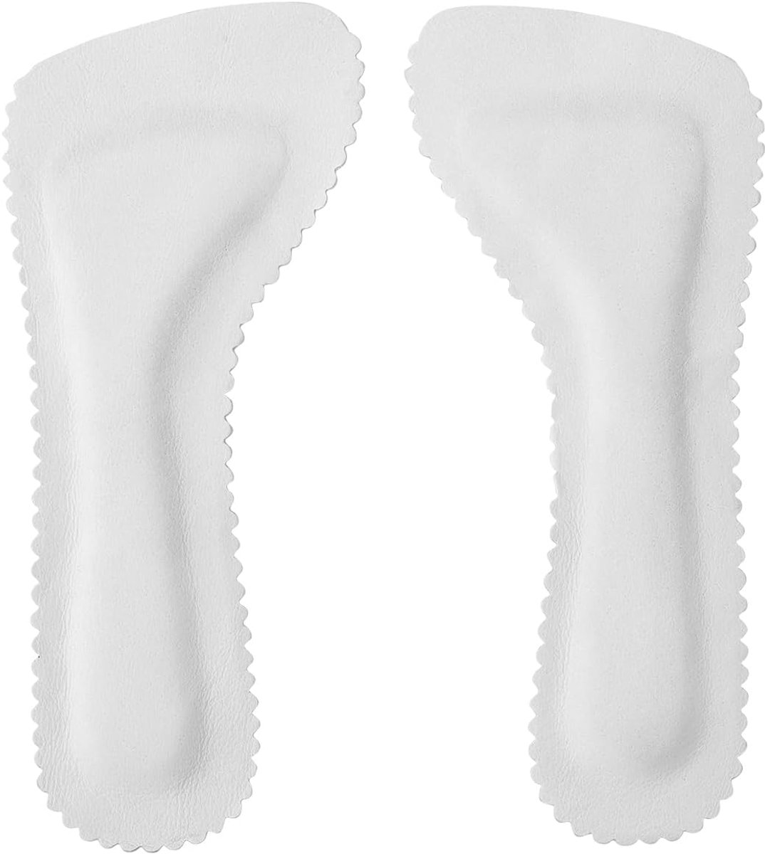1 paar ademende antislip zelfklevende binnenzool zacht zweetabsorberende hoge hak binnenzool zelfklevende lederen inlegzolen schoenpads voor vrouwen zomer sandalen hoge hakken gebruik (wit)