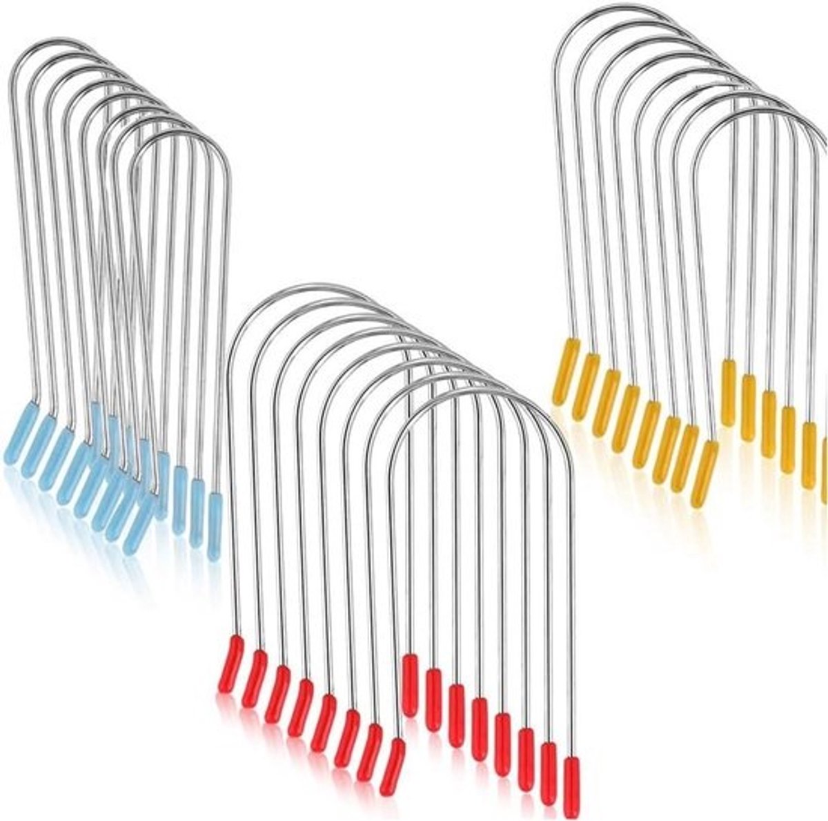 24 stuks hotrollerclips in verschillende maten voor rollers en krulspelden - Grote, middelgrote en kleine clips - Geschikt voor rollers in diverse maten - Accessoires voor haarstyling